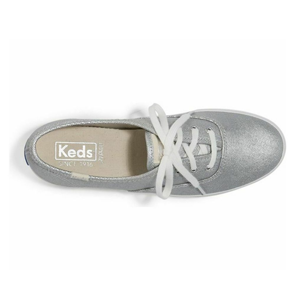 NWB KEDS Champion Matte Brushed Metallic Silver - Picture 3 of 8